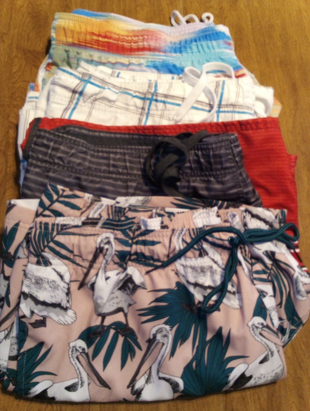 Mens Swim Trunks Lot Of Four XL/2XL Used Good/Very Good Condition